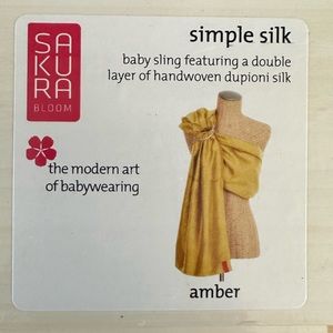 Sakura Bloom silk baby sling carrier Babywearing